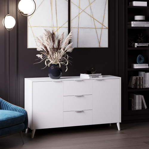 Комод с ящиками и тумбами 80х139х40 см KOD- КМ-14 Хюгге