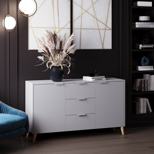 Комод с ящиками и тумбами 80х139х40 см KOD- КМ-14 Хюгге