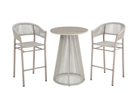 Стол садовый барный VTR- ODBT-20 (Изола) дрифтвуд грей + айвори