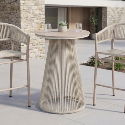 Стол садовый барный VTR- ODBT-20 (Изола) дрифтвуд грей + айвори