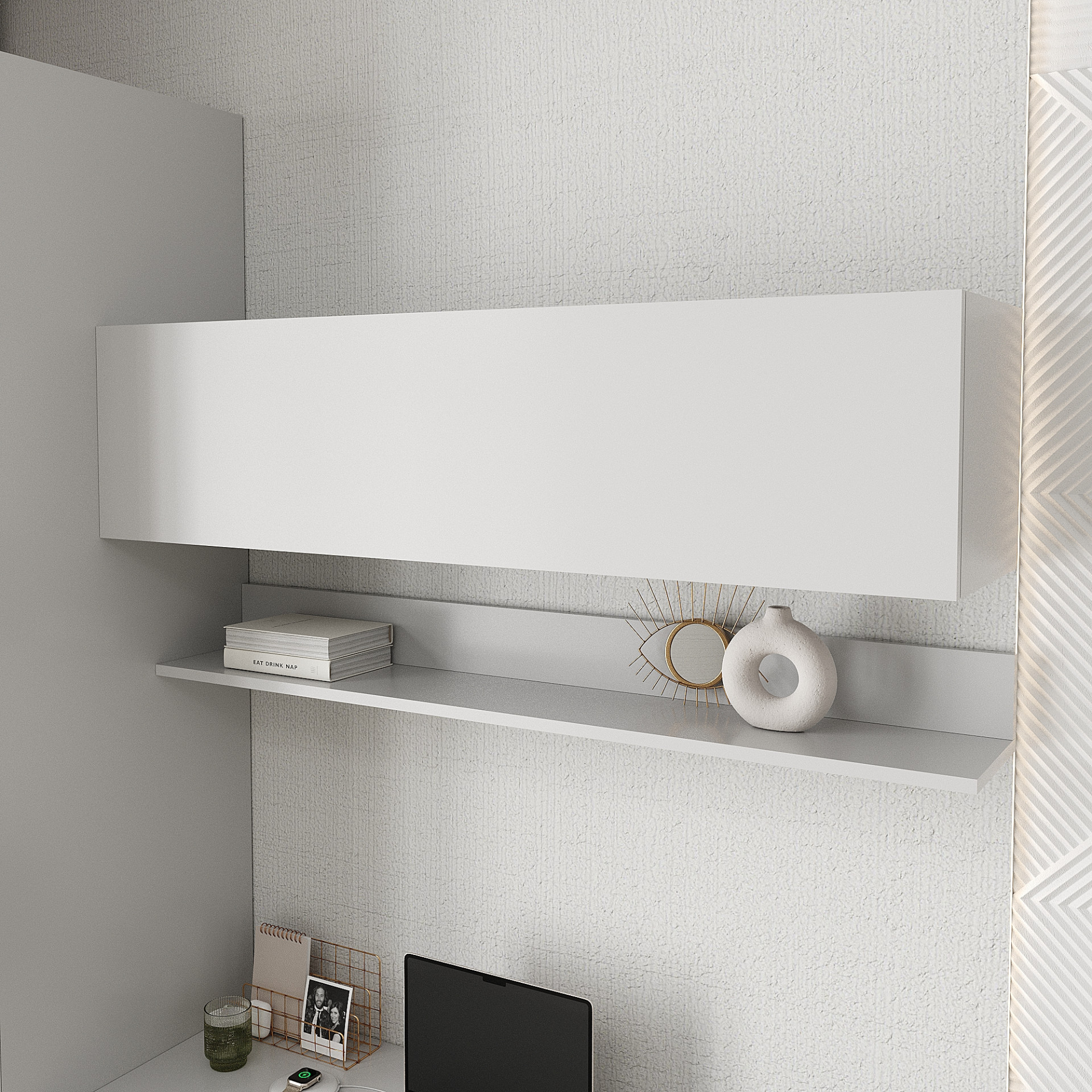 Полка навесная для книг KOD- ПК-11 Ейр