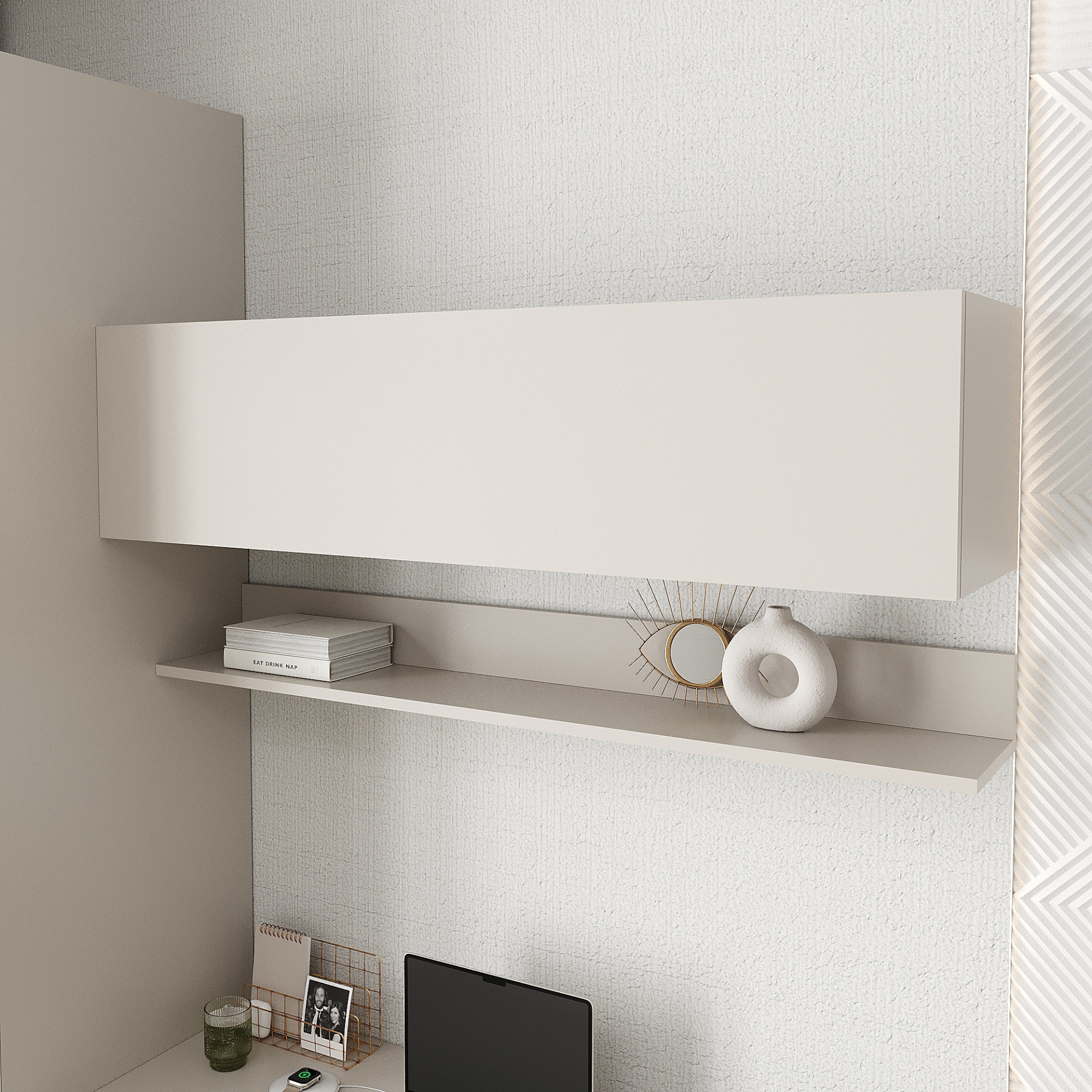 Полка навесная для книг KOD- ПК-11 Ейр