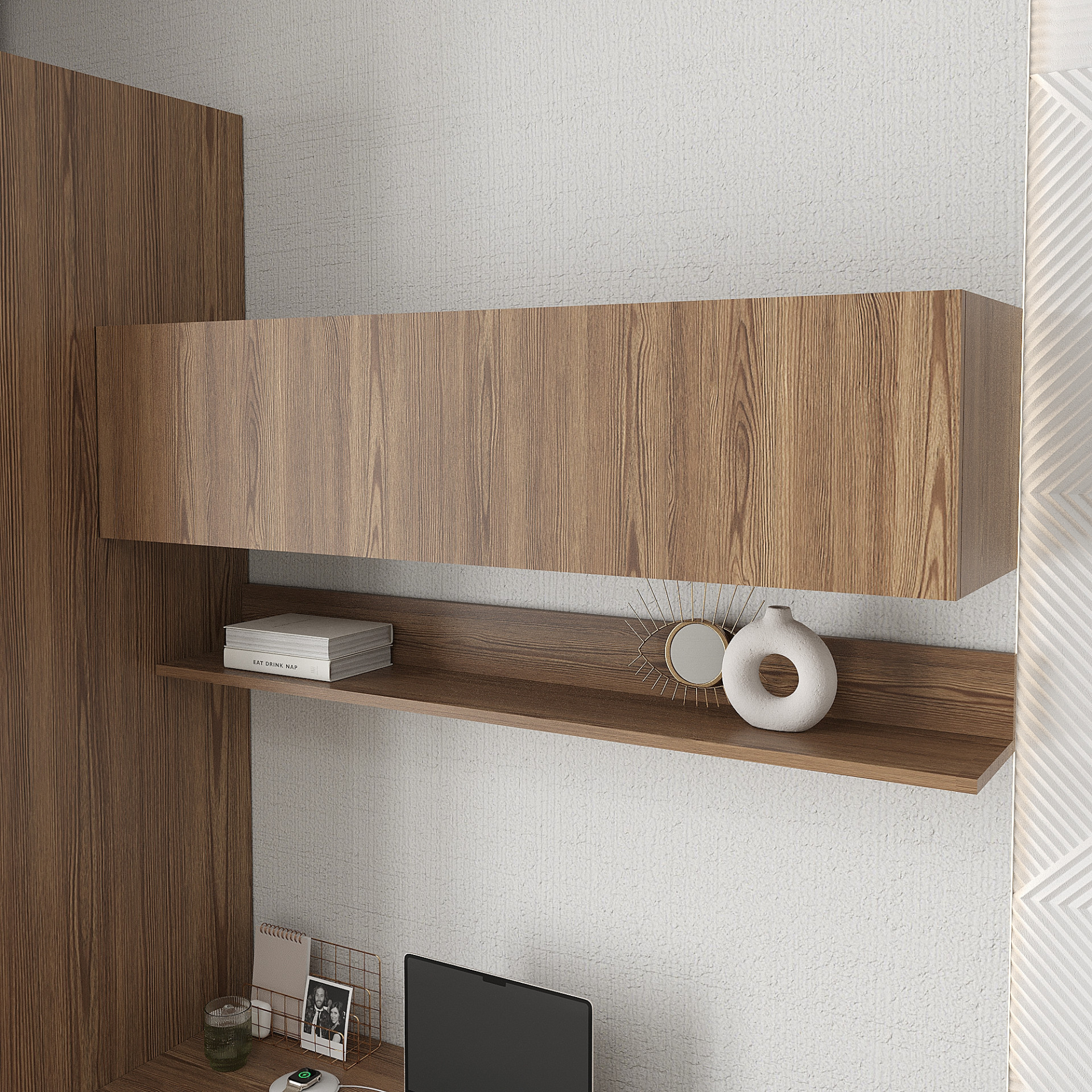 Полка навесная для книг KOD- ПК-11 Ейр