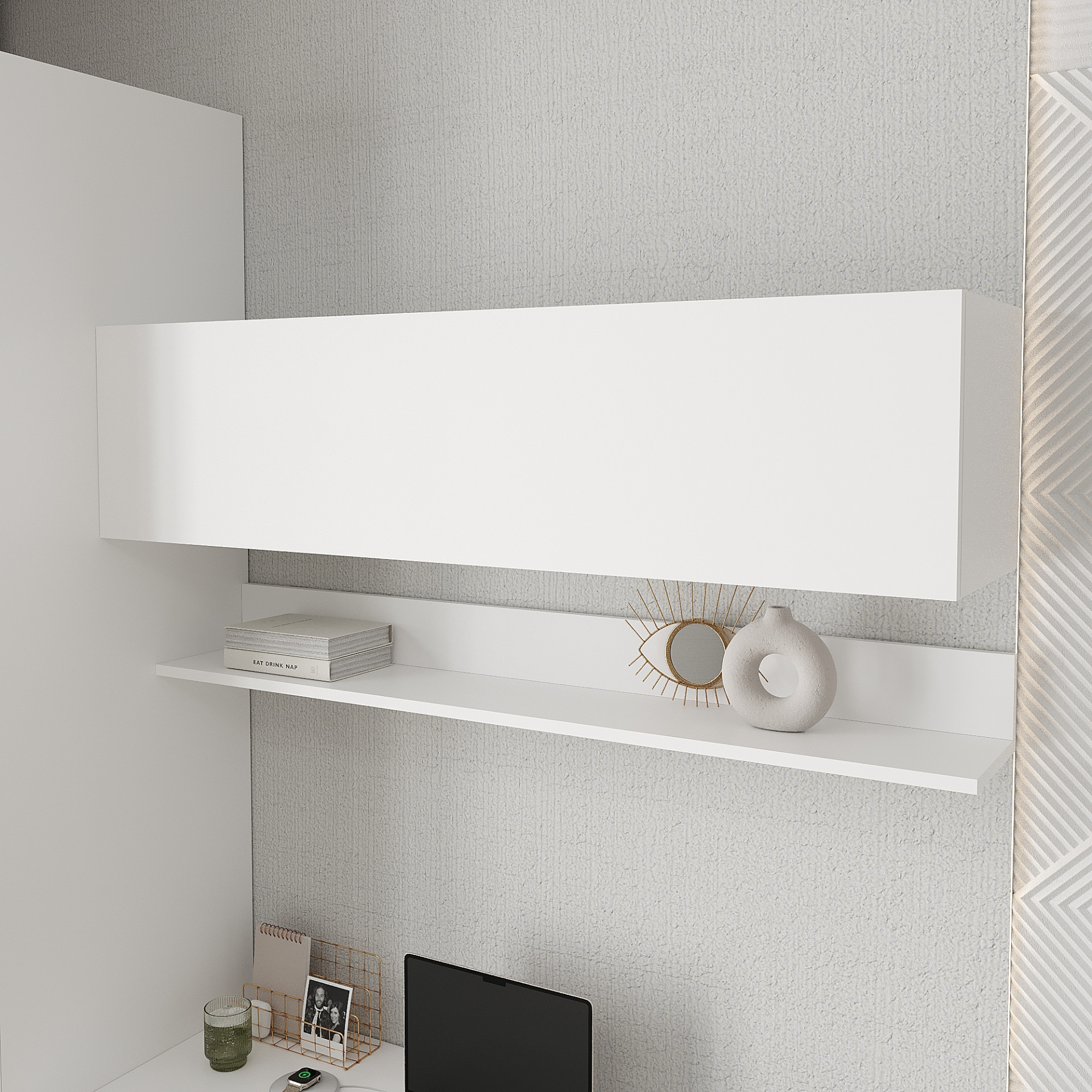 Полка навесная для книг KOD- ПК-11 Ейр