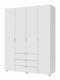 Шкаф для одежды DRS- Гелар  (203,4x49.5x155 см) 4 дв