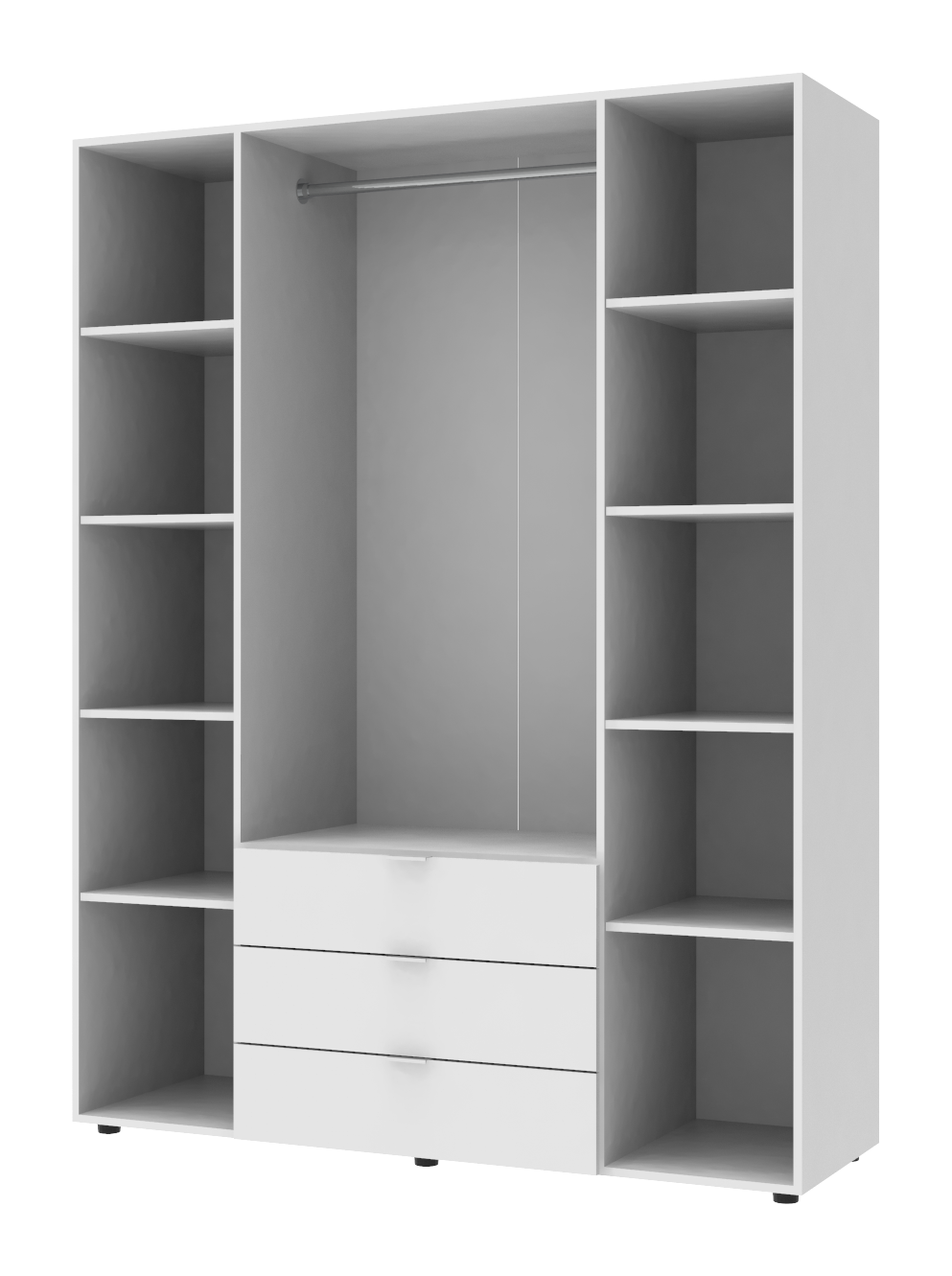 Шкаф для одежды DRS- Гелар  (203,4x49.5x155 см) 4 дв