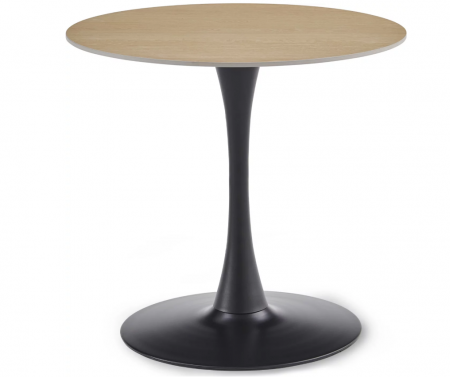 Стол обеденный CRV- "OLSEN" Wooden top Black base Metal base, sintered stone top