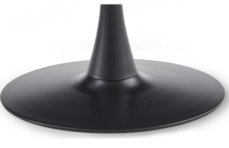 Стол обеденный CRV- "OLSEN" Wooden top Black base Metal base, sintered stone top