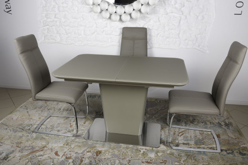 Обеденный комплект NL- стол SAN FRANCISCO (Сан Франциско) мокко + стулья GILBERT мокко