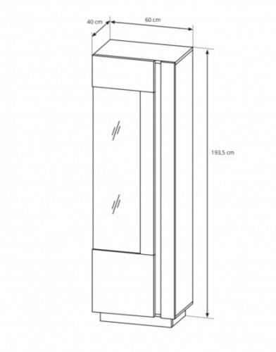 Стенка Perfect Home Arco (Marco) белый глянец/дуб грандсон