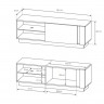 Стенка Perfect Home Arco (Marco) белый глянец/дуб грандсон