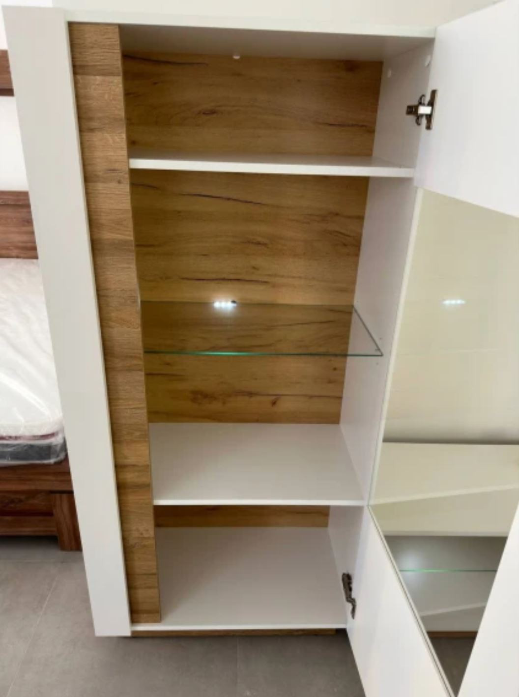 Стенка Perfect Home Arco (Marco) белый глянец/дуб грандсон