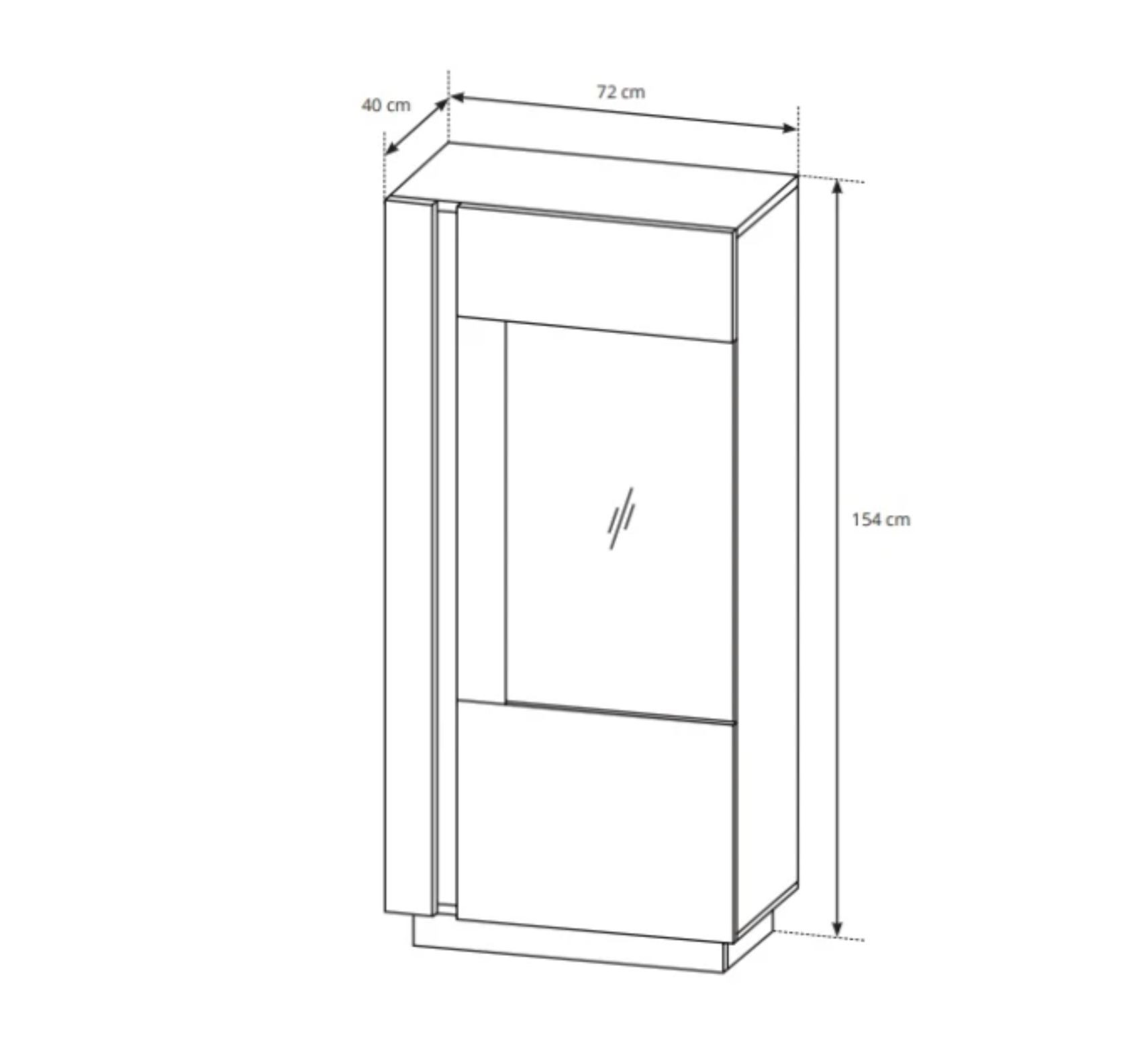 Стенка Perfect Home Arco (Marco) белый глянец/дуб грандсон