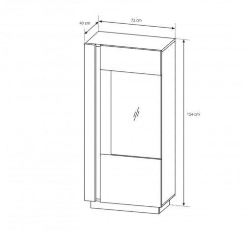 Стенка Perfect Home Arco (Marco) белый глянец/дуб грандсон