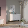 Комод Forte FORREST HILLS FTHK232B белый-золото