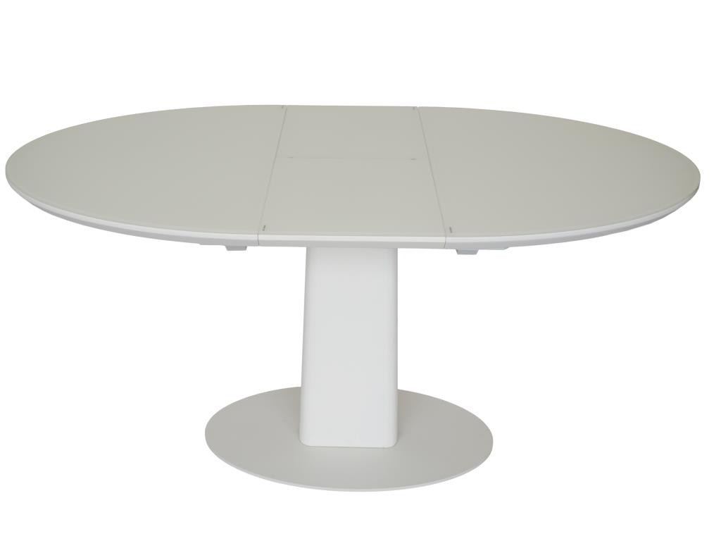 Стол обеденный Avn- HT3709 120-155x85 Glass White