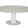 Стол обеденный Avn- HT3709 120-155x85 Glass White
