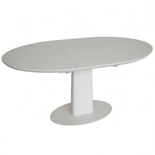 Стол обеденный Avn- HT3709 120-155x85 Glass White