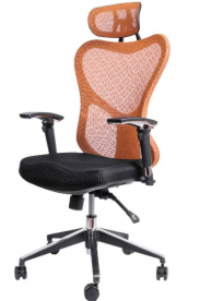 Кресло офисное BRS- Butterfly Black/Orange Fly-01