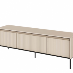 Тумба ТВ  малая TOP- Тренд (TREND) бежевый/черный с подсветкой   