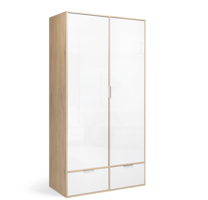 Шкаф двух дверный MRK- Оливия 2д2ш