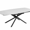 Стол обеденный BIO- Гатвик (черный/ керамика белый)