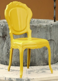 Стул из поликарбоната DAL SEGNO CA- BELLE EPOQUE (желтый)