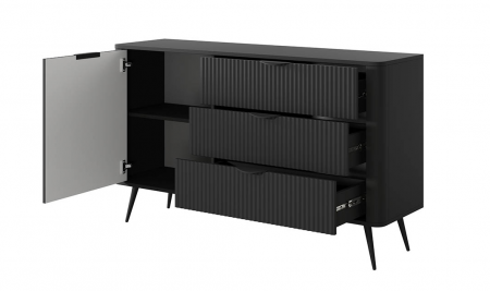 Комод TOP- Лагуна (Lante) 1Д3Ш Черный  
