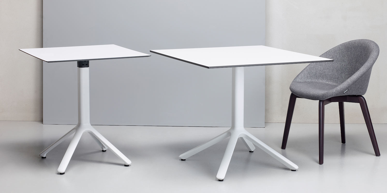 Стол обеденный VLL- SCAB Nemo Maxi Folding 90x90 (антрацит)