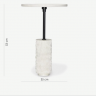 Стол журнальный d-35 см CRV- Tilt, White banswara marble (белый) 1
