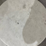 Стол журнальный d-35 см CRV- Tilt, White banswara marble (белый)