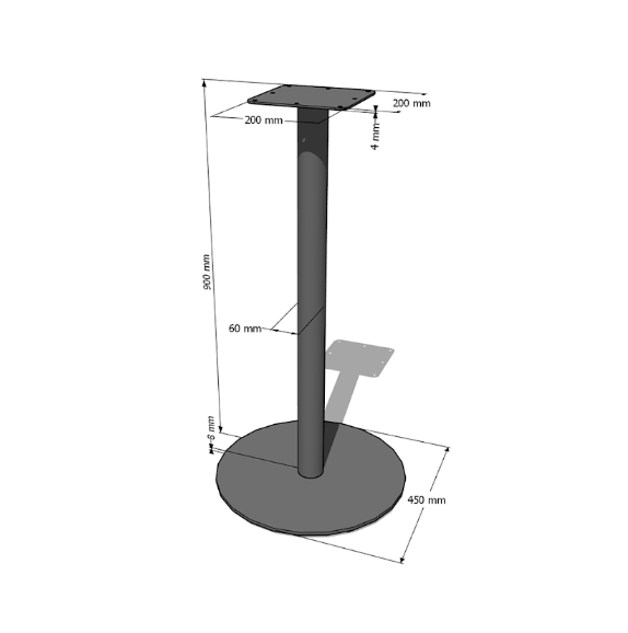 Опора для стола LVK- Kolo, высота 900 мм  