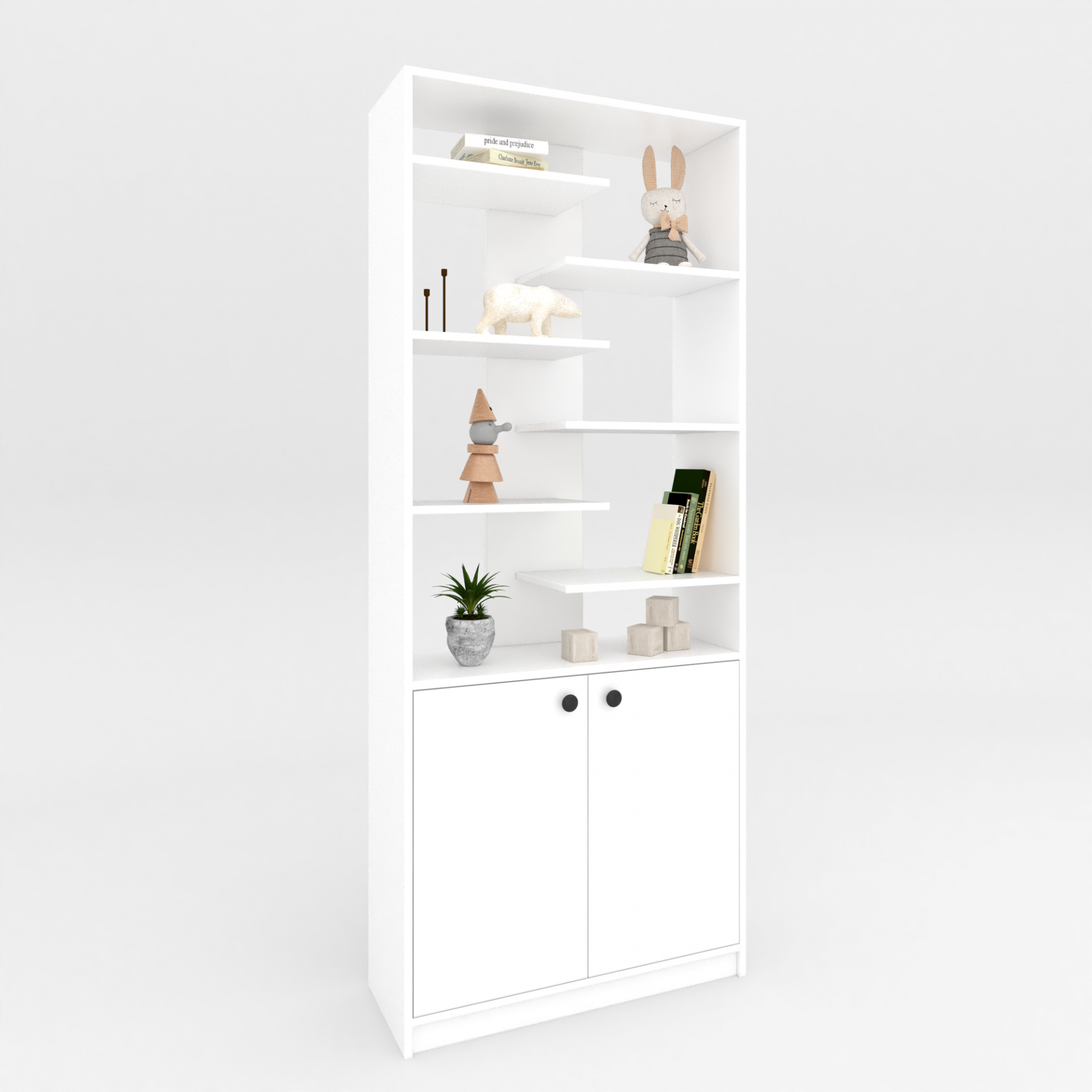 Шкаф оригинальный 195х80х30 см KOD- ШК-о-детская (белый)