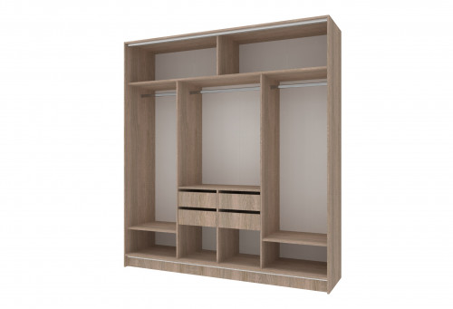 Шкаф для одежды DRS- Норман (200х54х220 см) Сонома