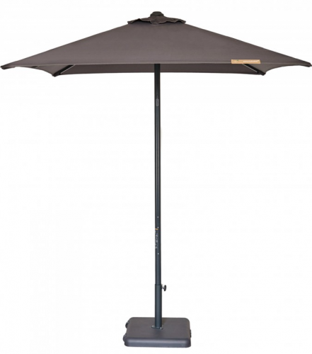 Зонт от солнца квадратный с базой DEI- Ezpeleta Eolo Pureti 2x2 (антрацит)