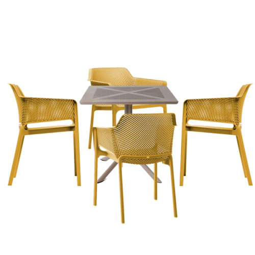 Комплект Nardi DEI- стол Clipx 70 см + 4 кресла Net