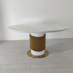 Стол модерн с золотыми элементами Elt- T-75 (1,5 м) 