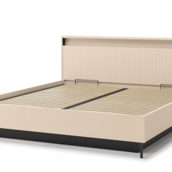 Кровать двухспальная с подъемным механизмом TOP- Тренд / Trend бежевый 1,8