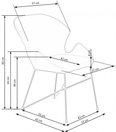 Стул Halmar K-453 темно-зеленый