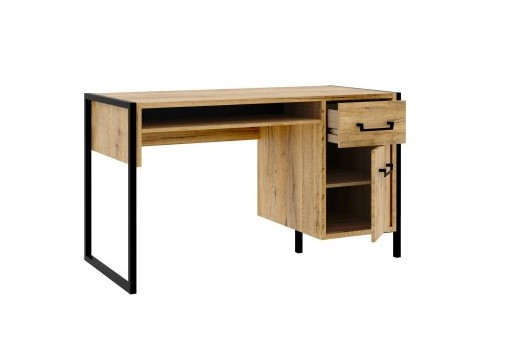 Стол письменный Forte Oriental tree HUDB212R (дуб бартекс/черный)