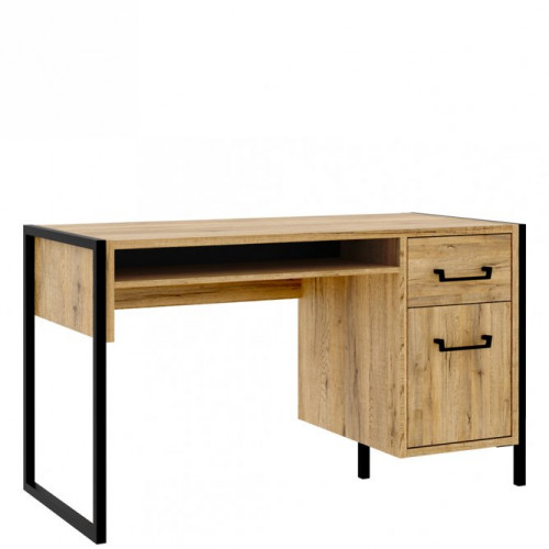 Стол письменный Forte Oriental tree HUDB212R (дуб бартекс/черный)