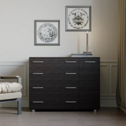 Комод для спальни EVR- К-3 венге темный