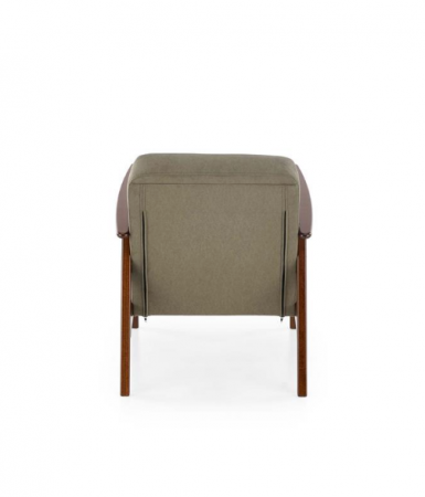 ​Кресло Halmar MILANO 1S оливковый/темный-орех 