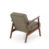 ​Кресло Halmar MILANO 1S оливковый/темный-орех 