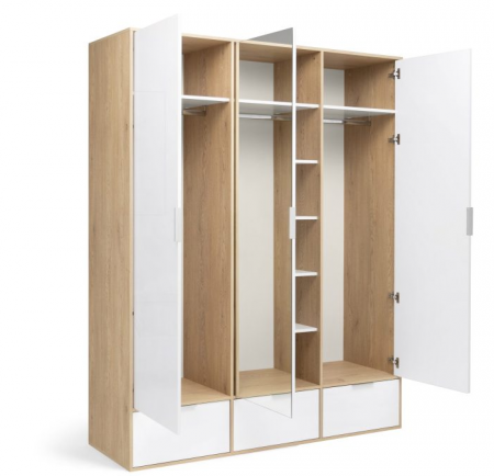 Шкаф трех дверный MRK- Оливия 3д3ш 