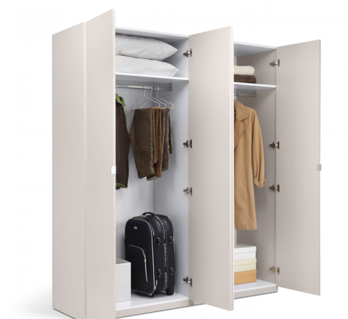 Шкаф MRK- Лилу Глянец Кашемир 4 двери 