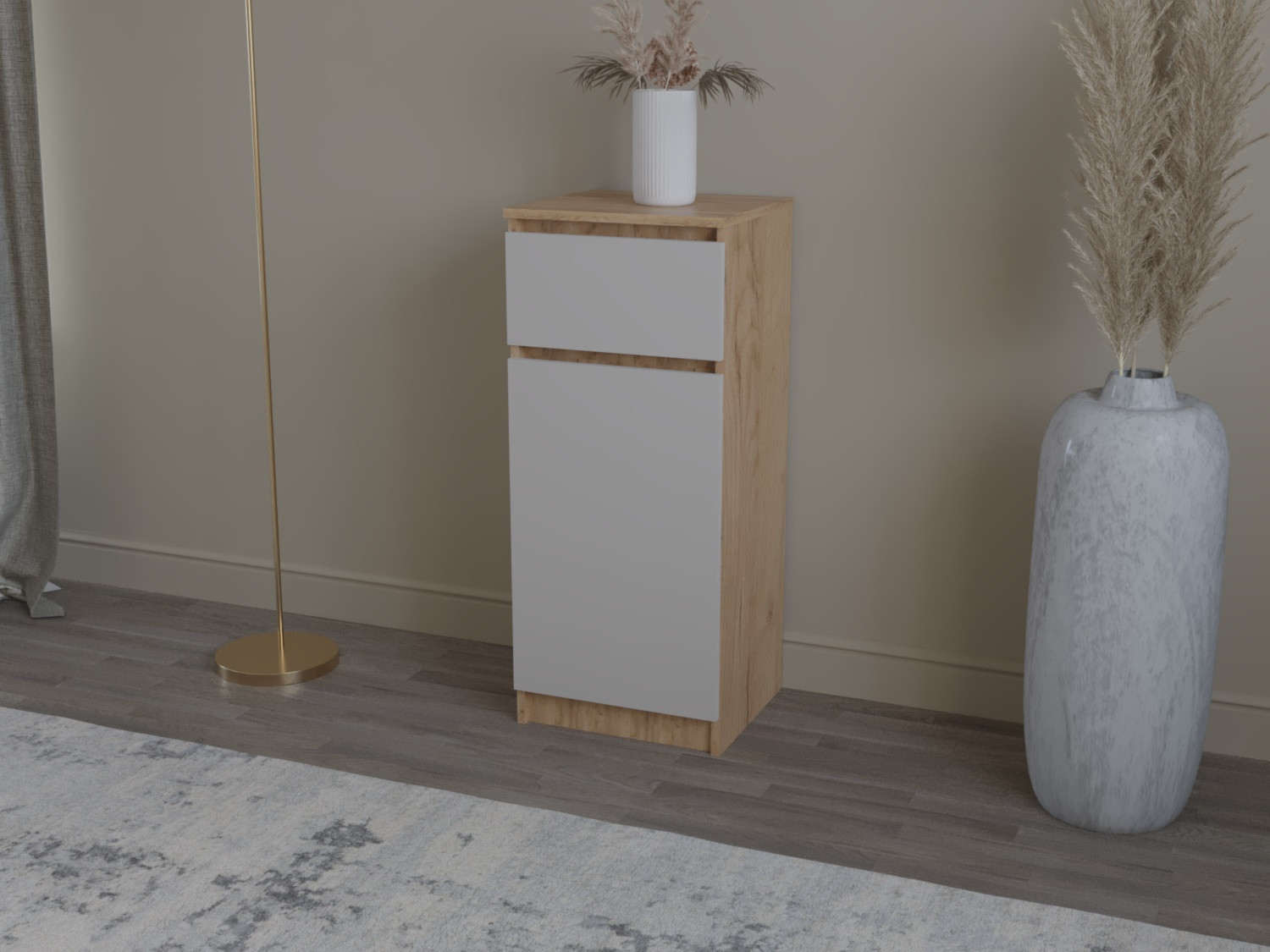 Тумба на 1 шухляду и 1 дверь ViA- Таун ТТ-6