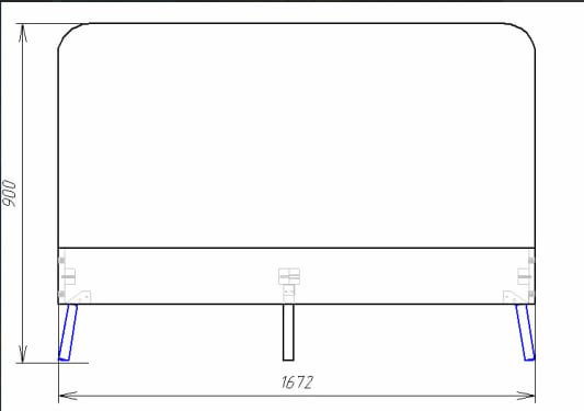 Двуспальная кровать с мягкой обивкой KOD- КР-16 Хюгге