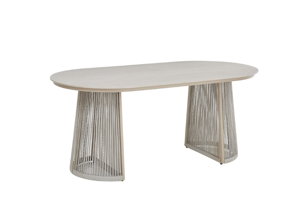 Стол садовый обеденный VTR- ODT-25 (Портофино) дрифтвуд беж + айвори 