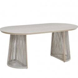 Стол садовый обеденный VTR- ODT-25 (Портофино) дрифтвуд беж + айвори 